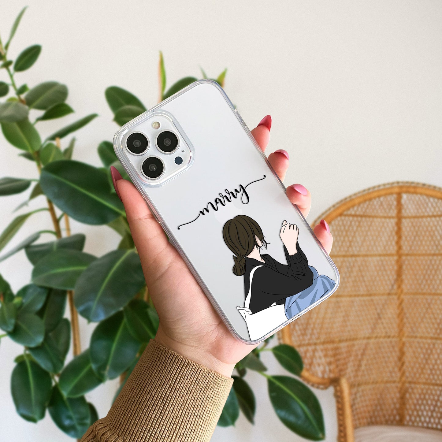 Relax Mood Customize Transparent Silicon Case For iQOO