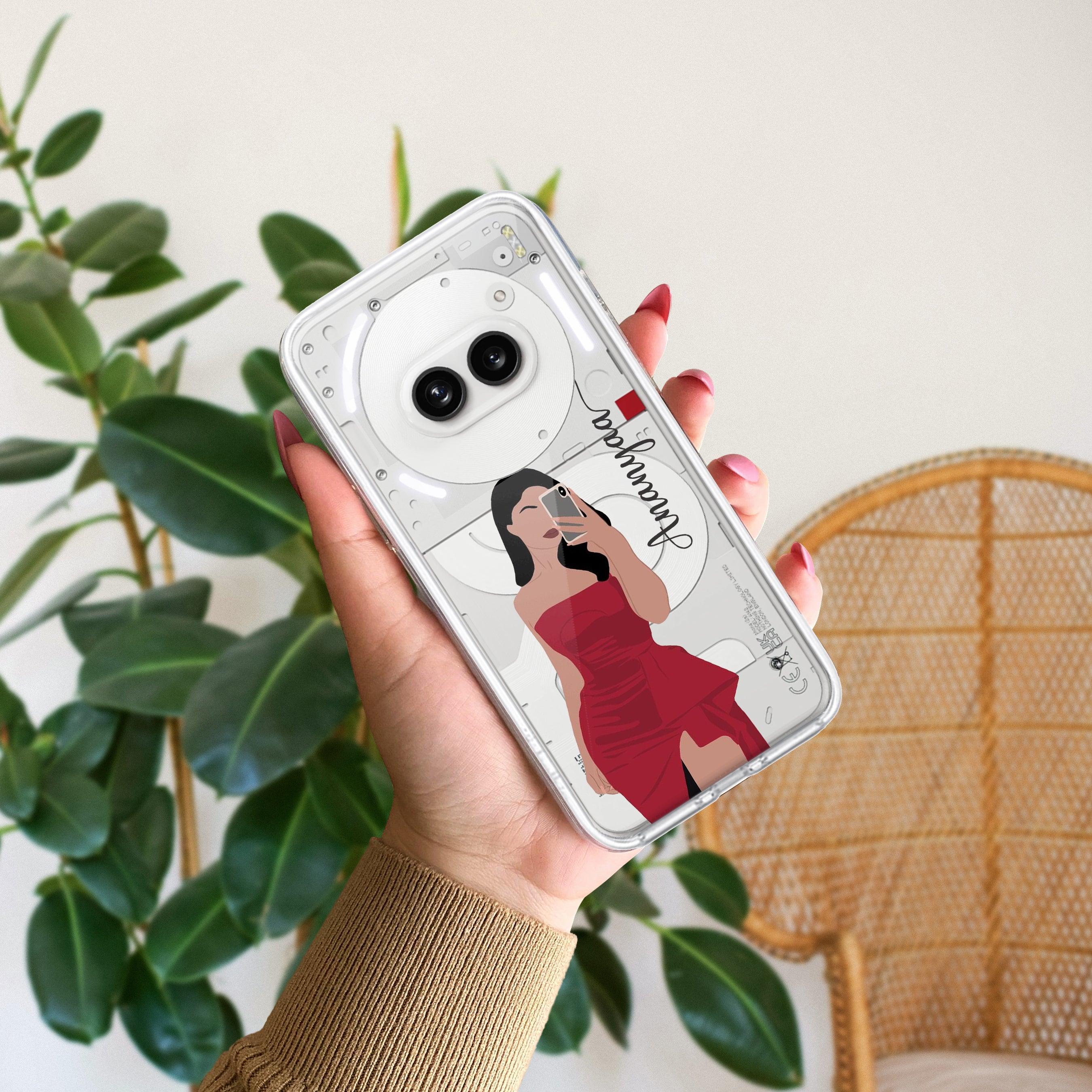 Scarlet Selfie Customize Transparent Silicon Case For Nothing - ShopOnCliQ