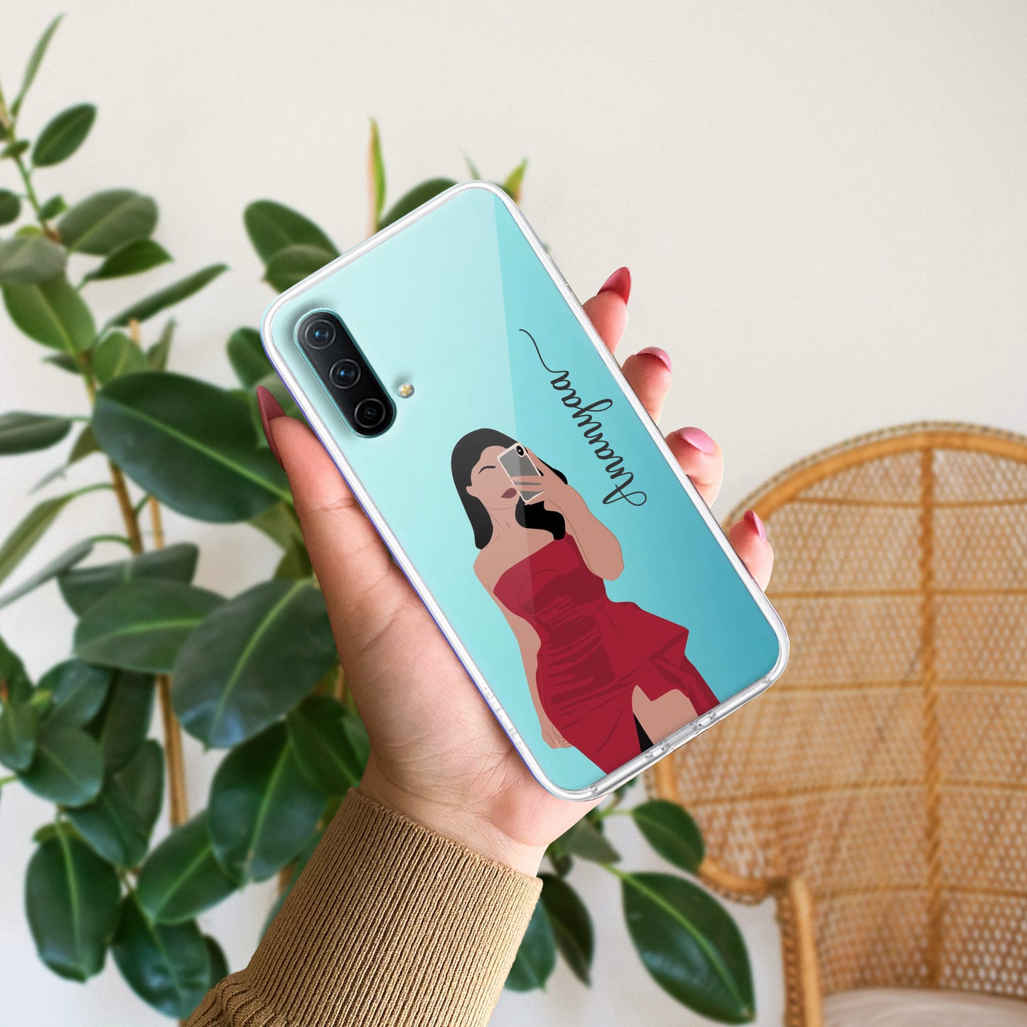 Scarlet Selfie Customize Transparent Silicon Case For OnePlus - ShopOnCliQ