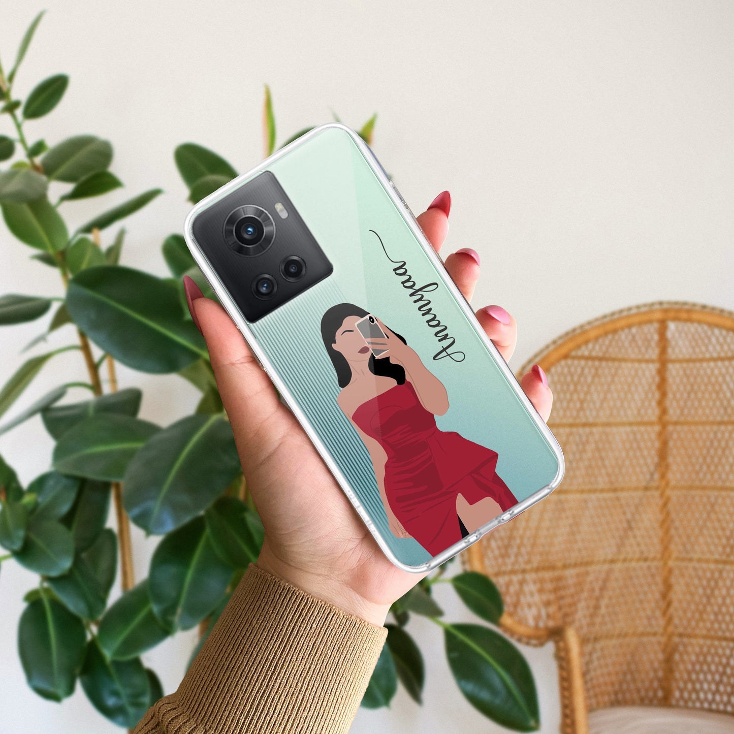 Scarlet Selfie Customize Transparent Silicon Case For OnePlus - ShopOnCliQ