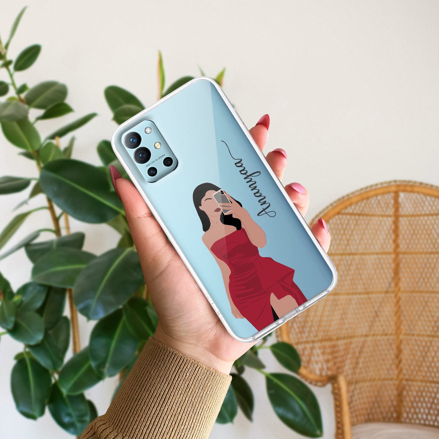 Scarlet Selfie Customize Transparent Silicon Case For OnePlus - ShopOnCliQ