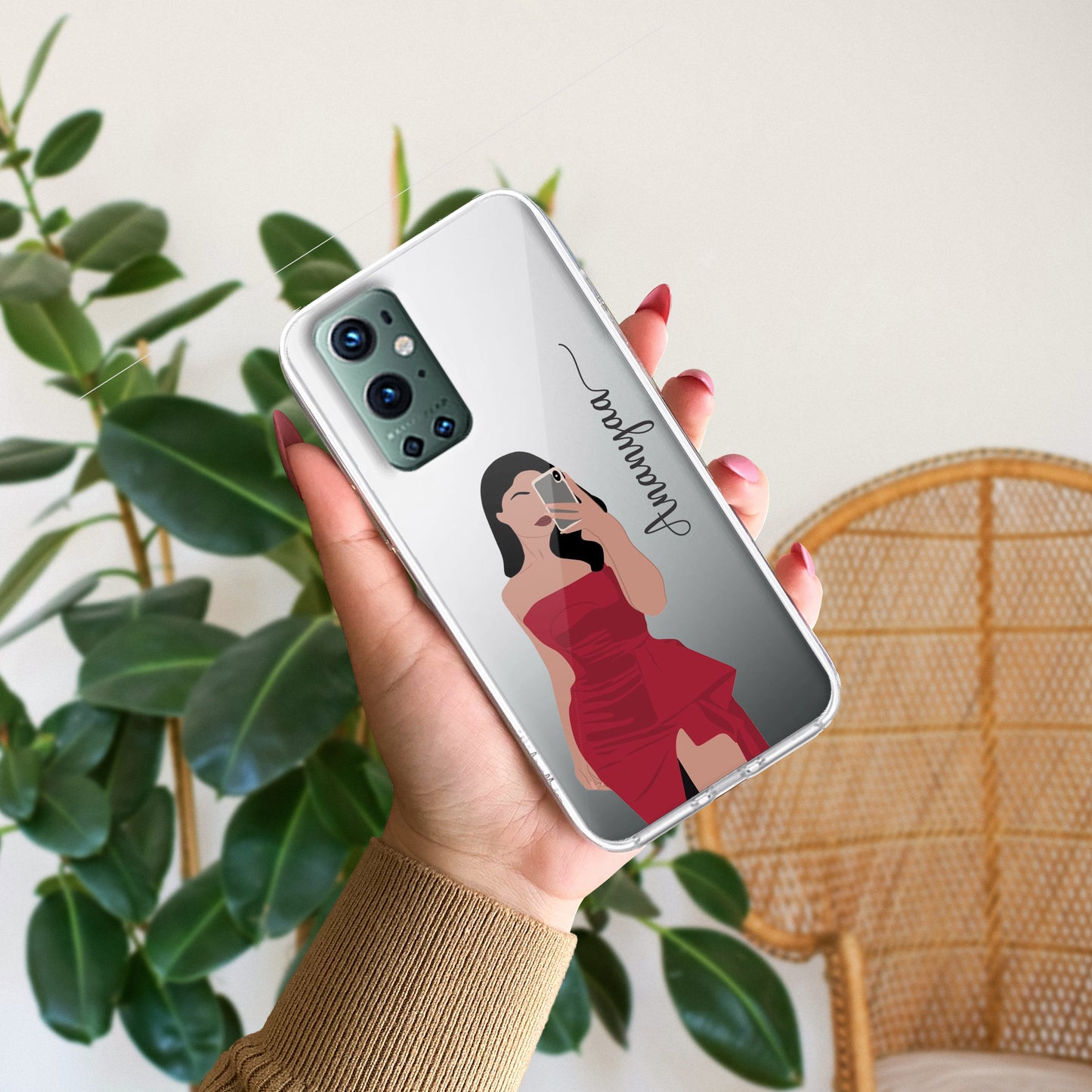 Scarlet Selfie Customize Transparent Silicon Case For OnePlus - ShopOnCliQ