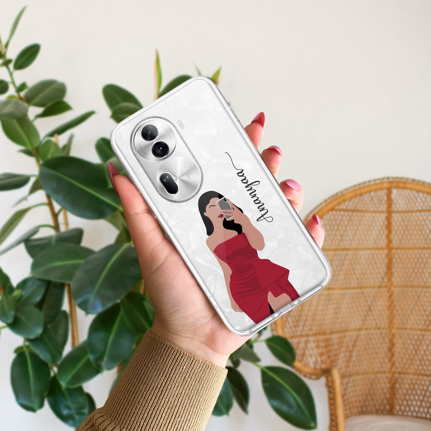 Scarlet Selfie Customize Transparent Silicon Case For Oppo - ShopOnCliQ