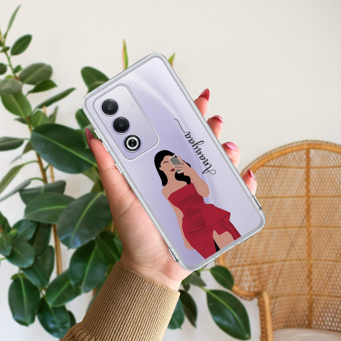 Scarlet Selfie Customize Transparent Silicon Case For Oppo ShopOnCliQ