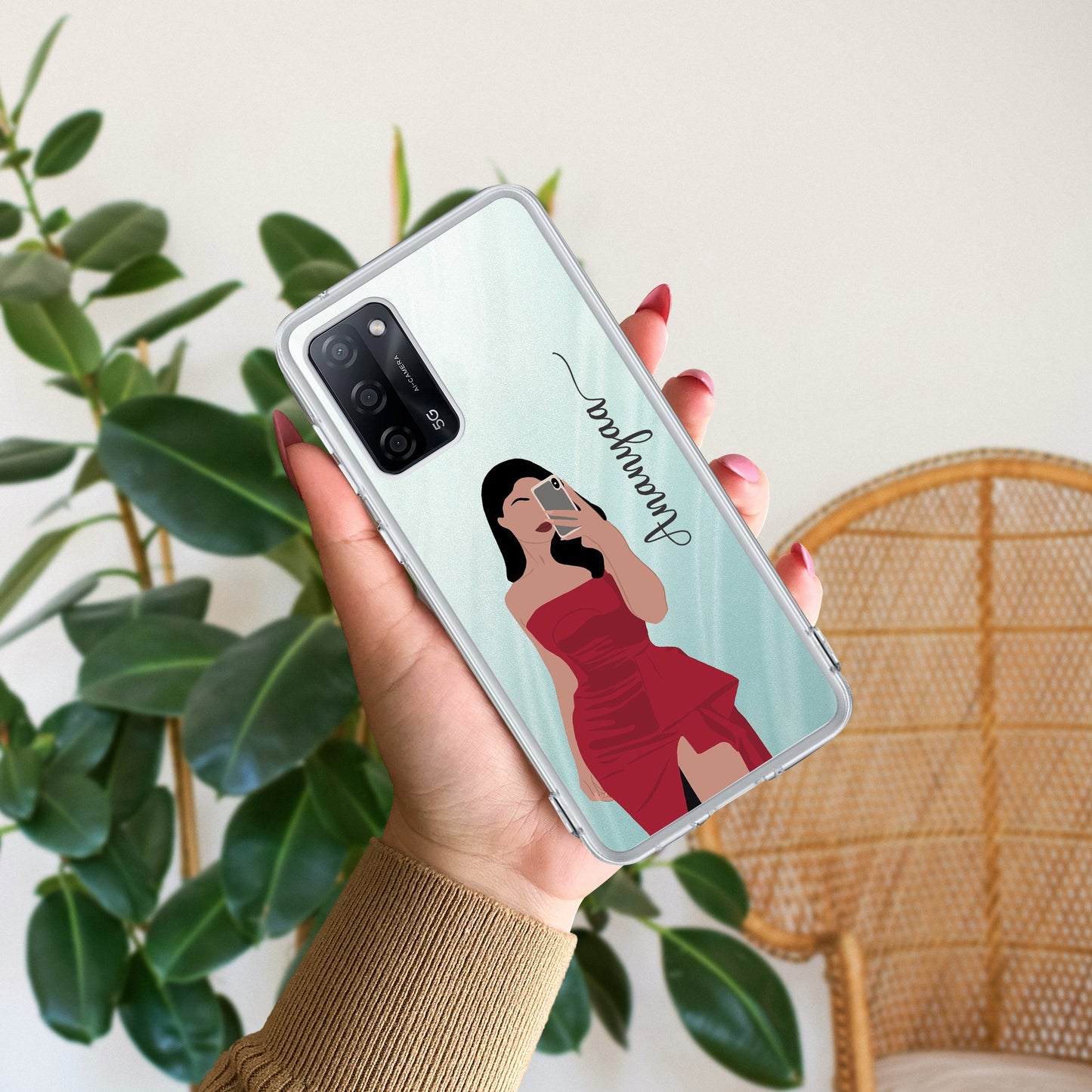 Scarlet Selfie Customize Transparent Silicon Case For Oppo - ShopOnCliQ