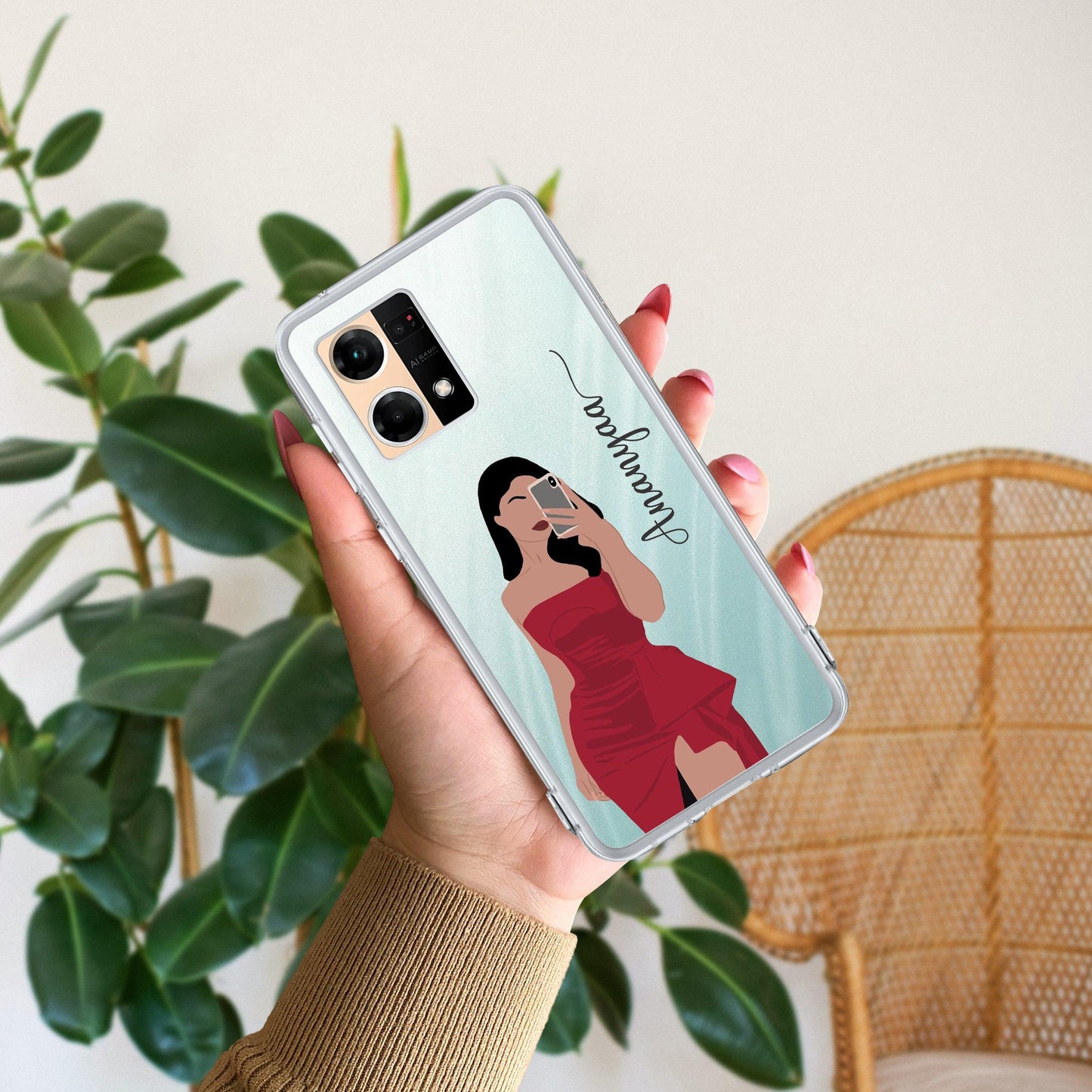 Scarlet Selfie Customize Transparent Silicon Case For Oppo