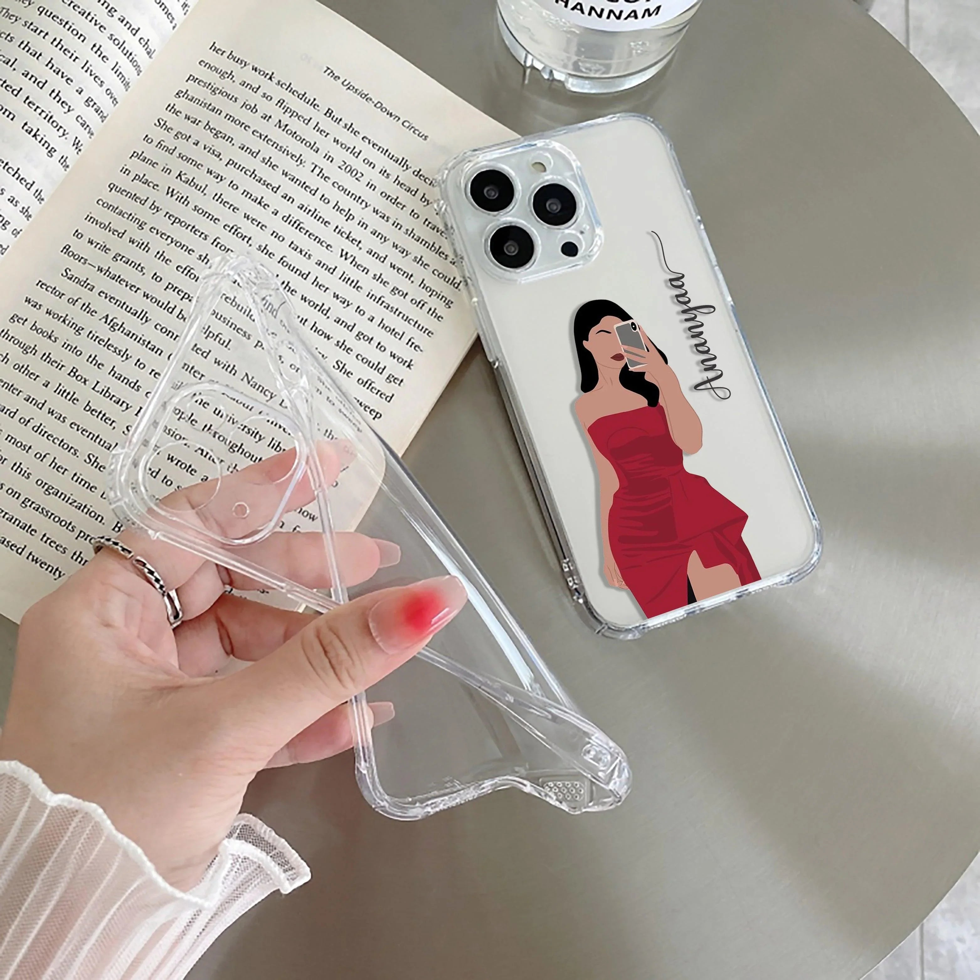 Scarlet Selfie Customize Transparent Silicon Case For Realme 13 Plus 5G