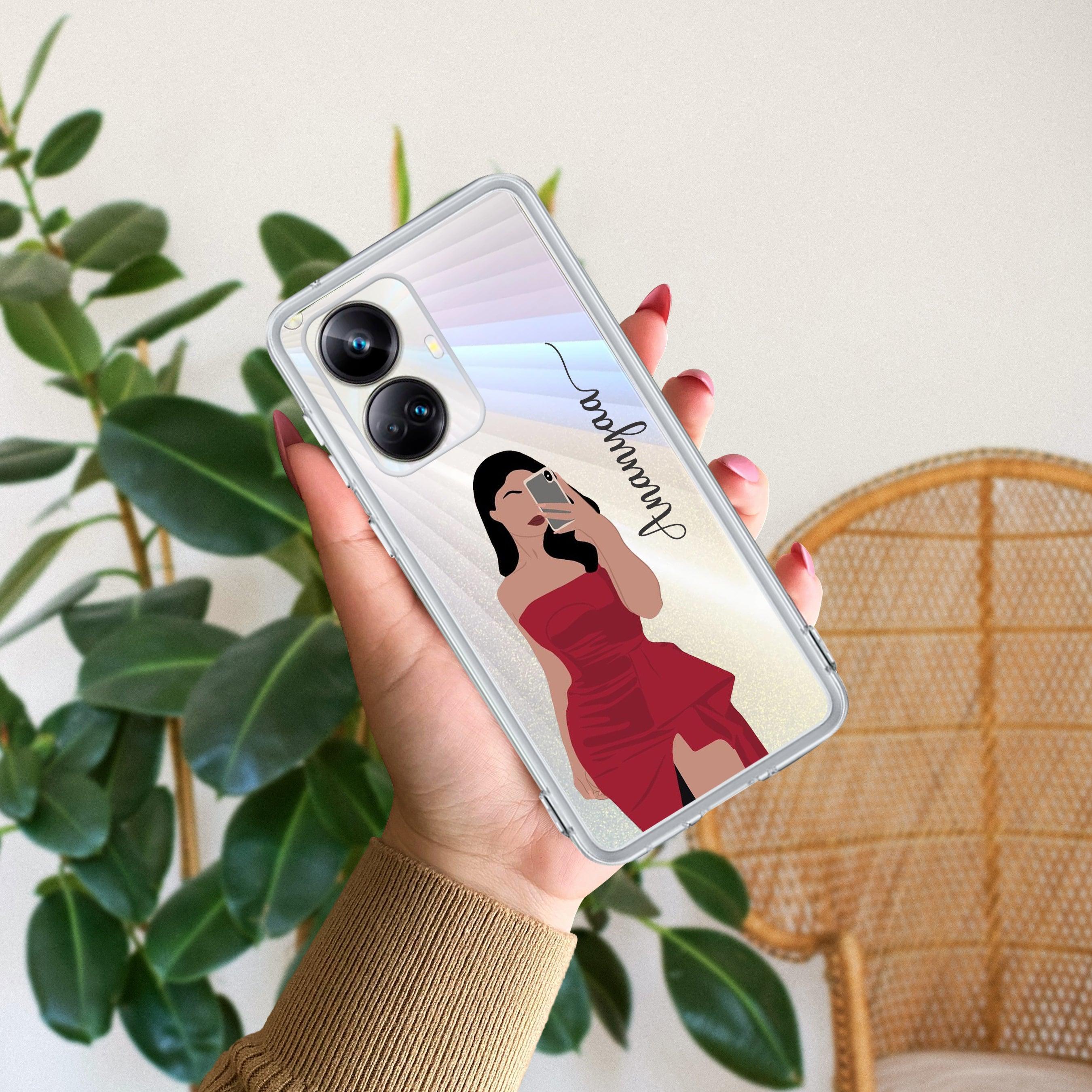 Scarlet Selfie Customize Transparent Silicon Case For Realme C55