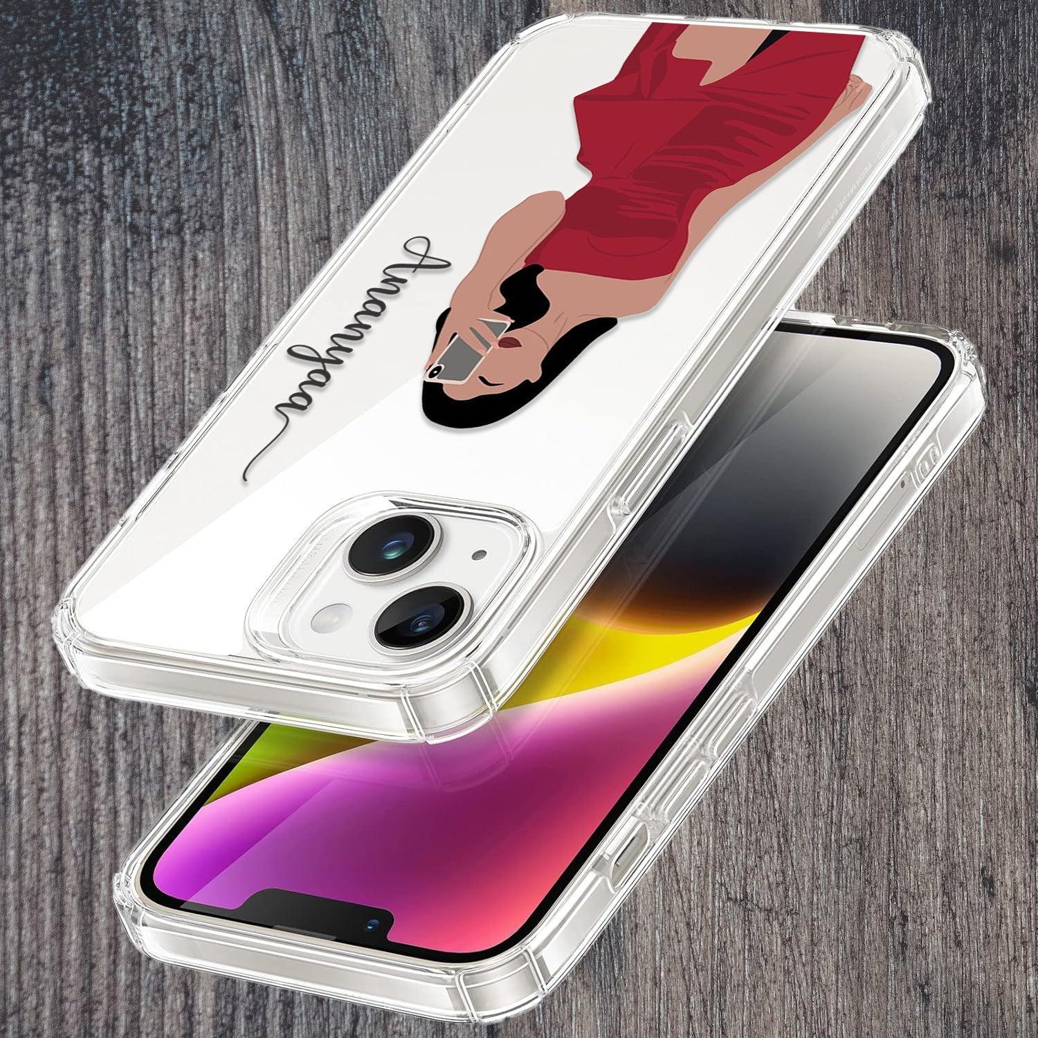 Scarlet Selfie Customize Transparent Silicon Case For Realme P1 Pro 5G