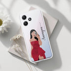 Scarlet Selfie Customize Transparent Silicon Case For Redmi Note 12 4G
