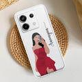 Scarlet Selfie Customize Transparent Silicon Case For Redmi 10 Prime