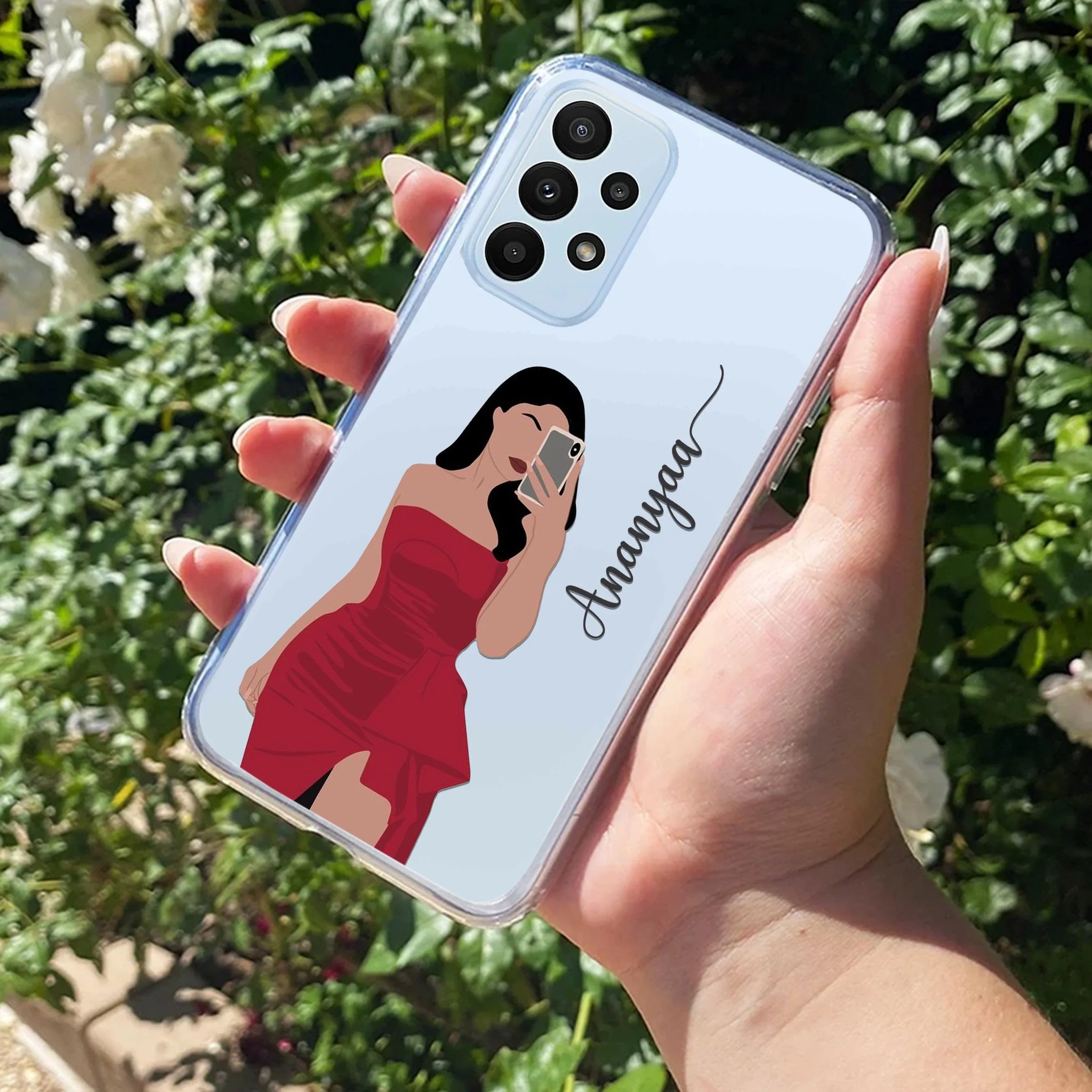 Scarlet Selfie Customize Transparent Silicon Case For Samsung - ShopOnCliQ