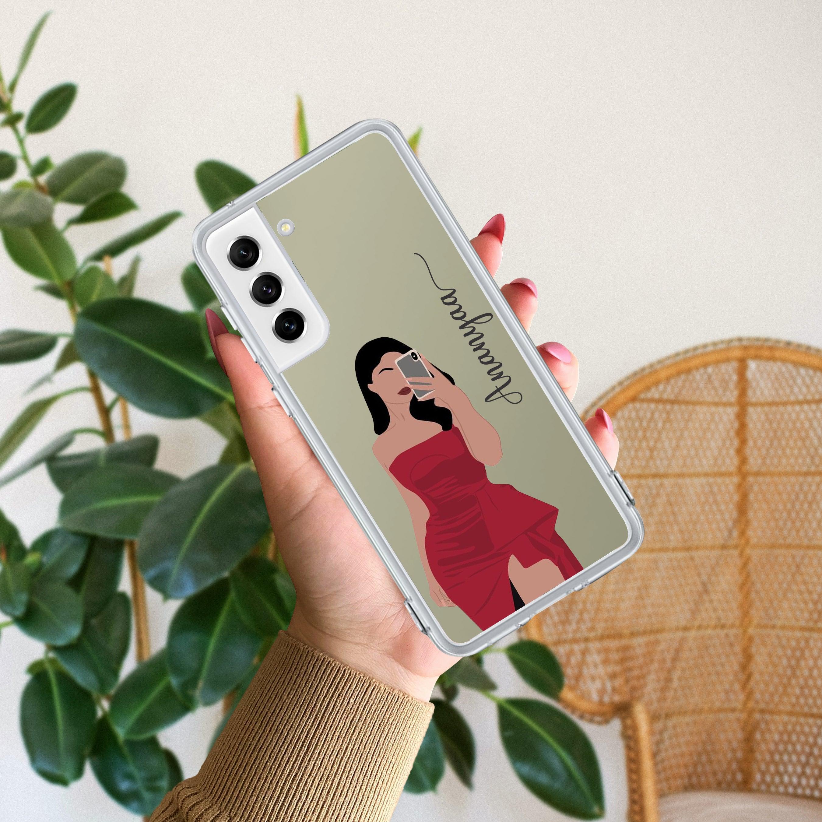 Scarlet Selfie Customize Transparent Silicon Case For Samsung - ShopOnCliQ