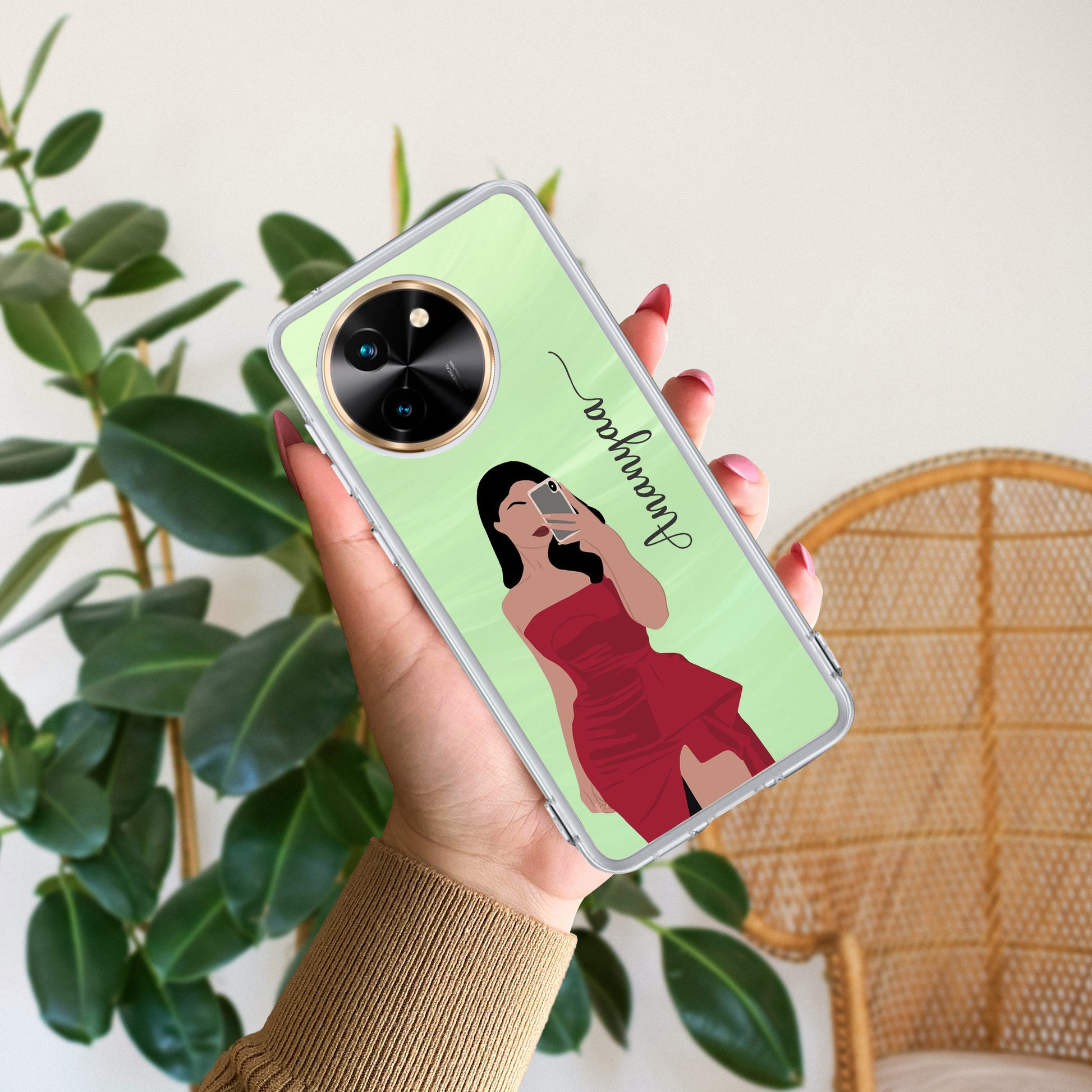 Scarlet Selfie Customize Transparent Silicon Case For Vivo ShopOnCliQ