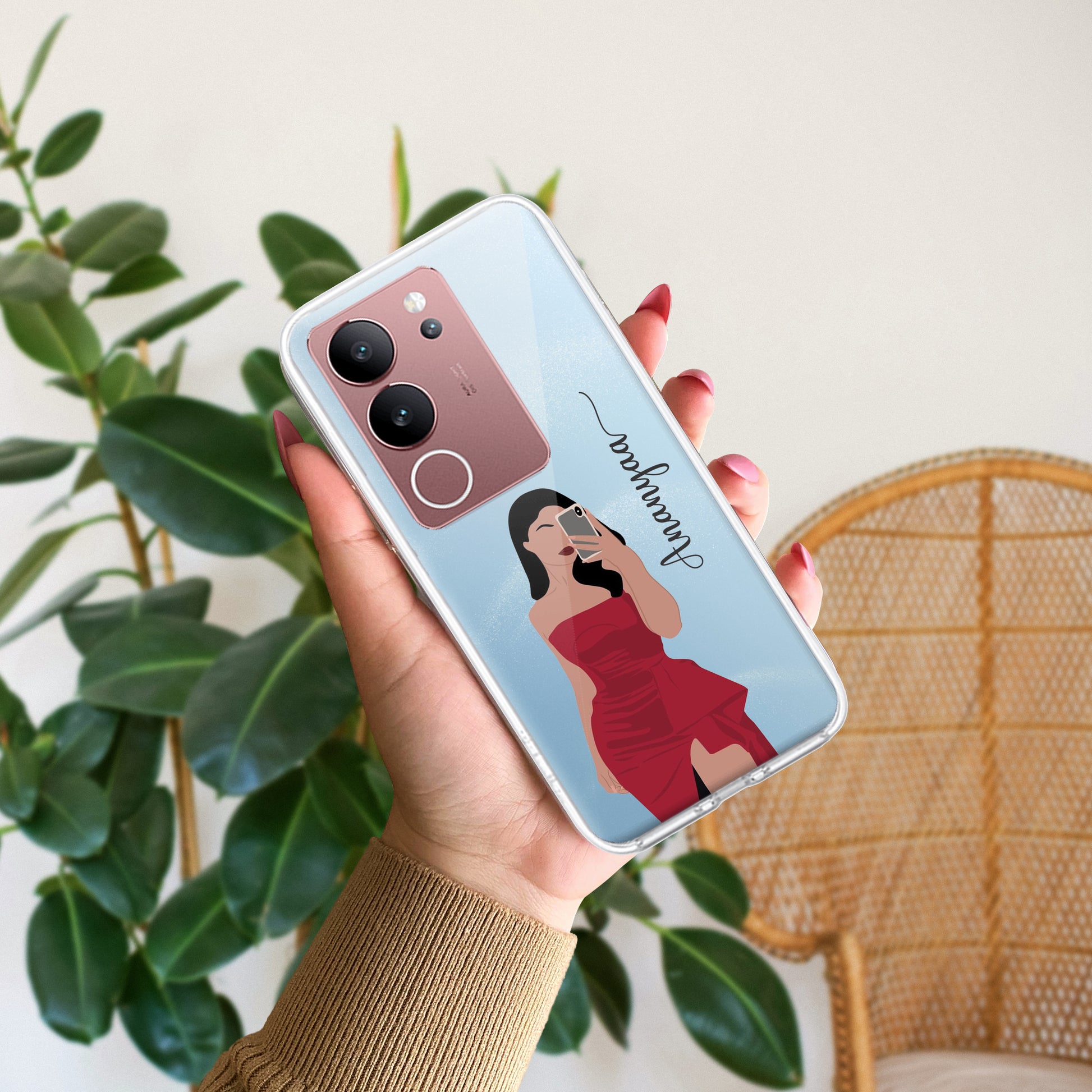 Scarlet Selfie Customize Transparent Silicon Case For Vivo ShopOnCliQ