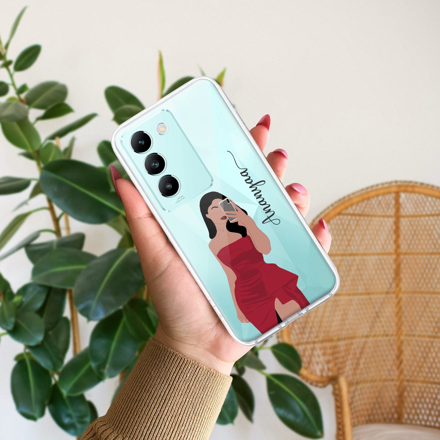 Scarlet Selfie Customize Transparent Silicon Case For Vivo ShopOnCliQ