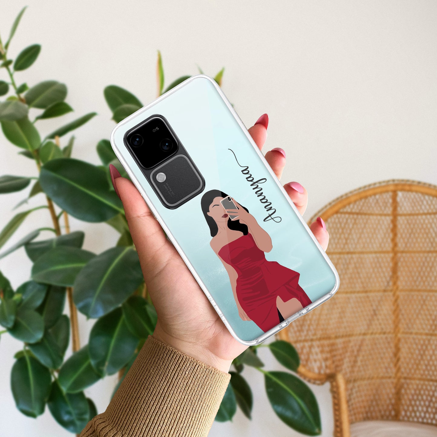 Scarlet Selfie Customize Transparent Silicon Case For Vivo ShopOnCliQ