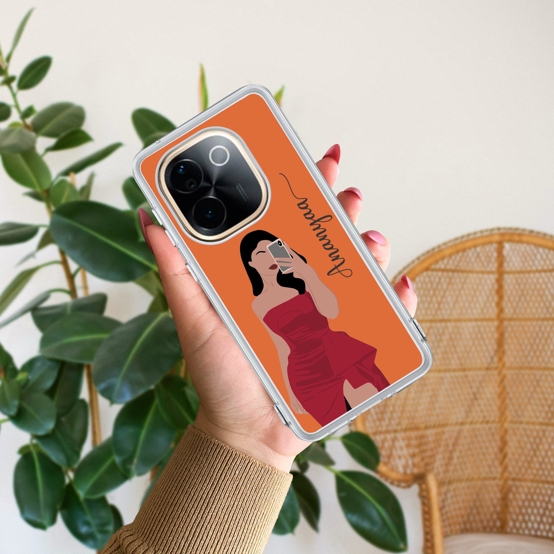 Scarlet Selfie Customize Transparent Silicon Case For Vivo ShopOnCliQ