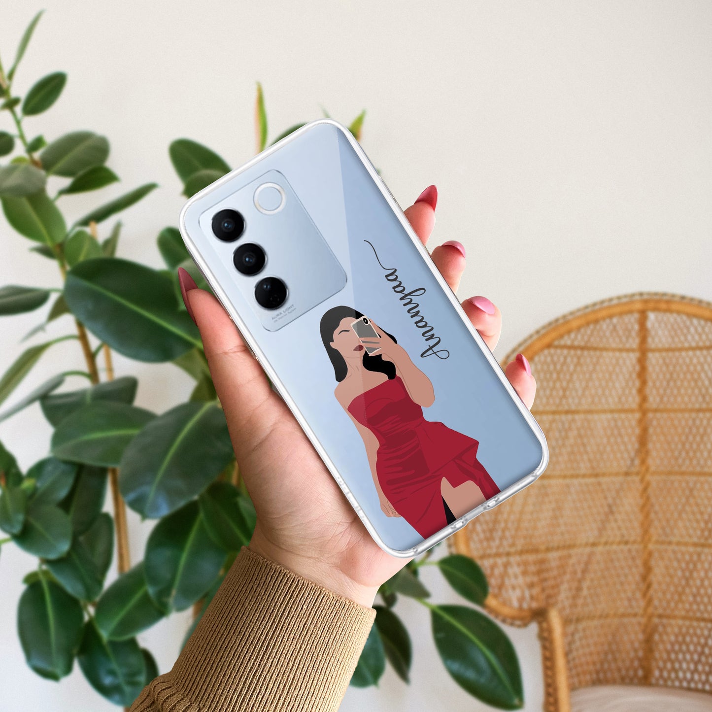 Scarlet Selfie Customize Transparent Silicon Case For Vivo ShopOnCliQ