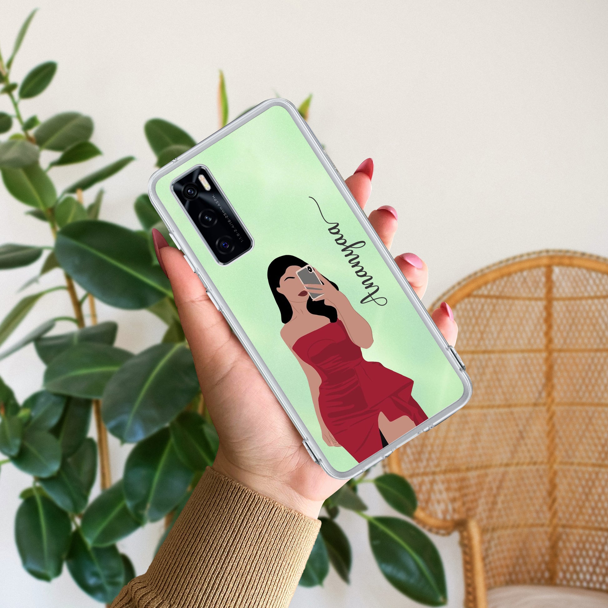 Scarlet Selfie Customize Transparent Silicon Case For Vivo ShopOnCliQ