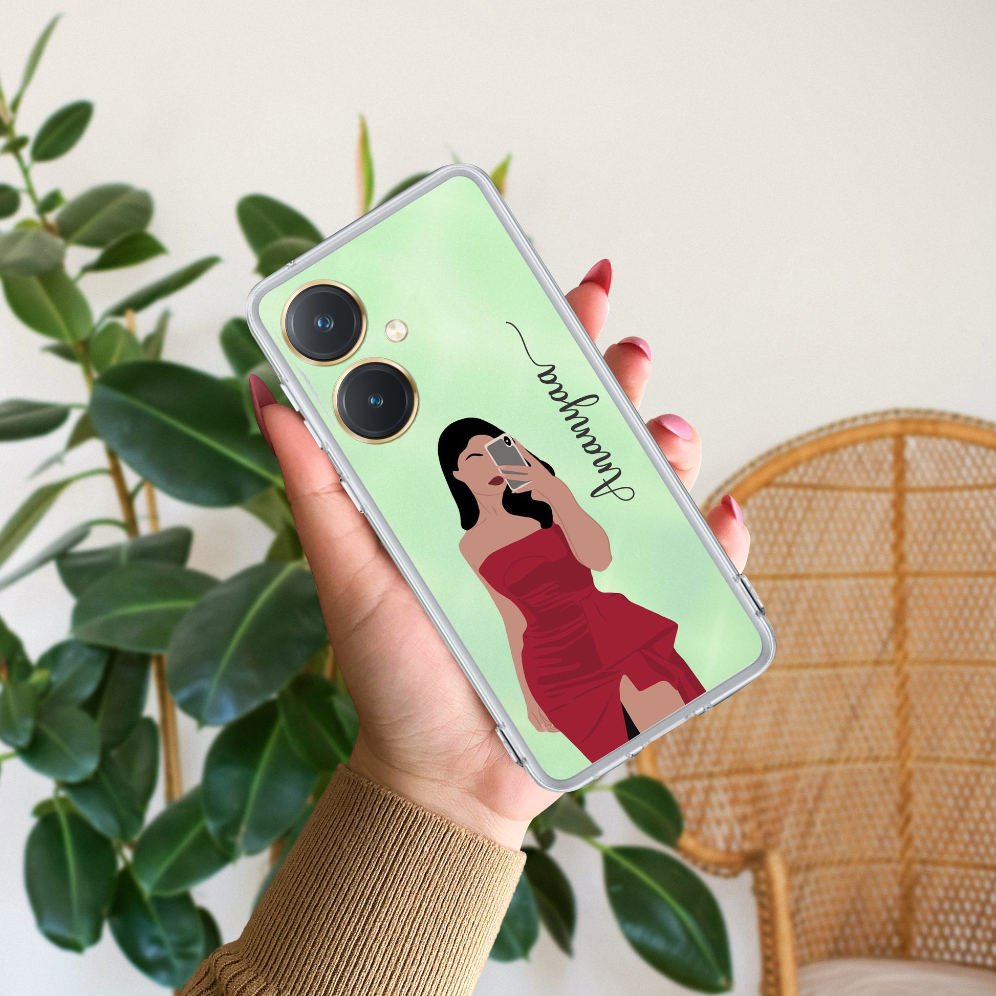 Scarlet Selfie Customize Transparent Silicon Case For Vivo ShopOnCliQ