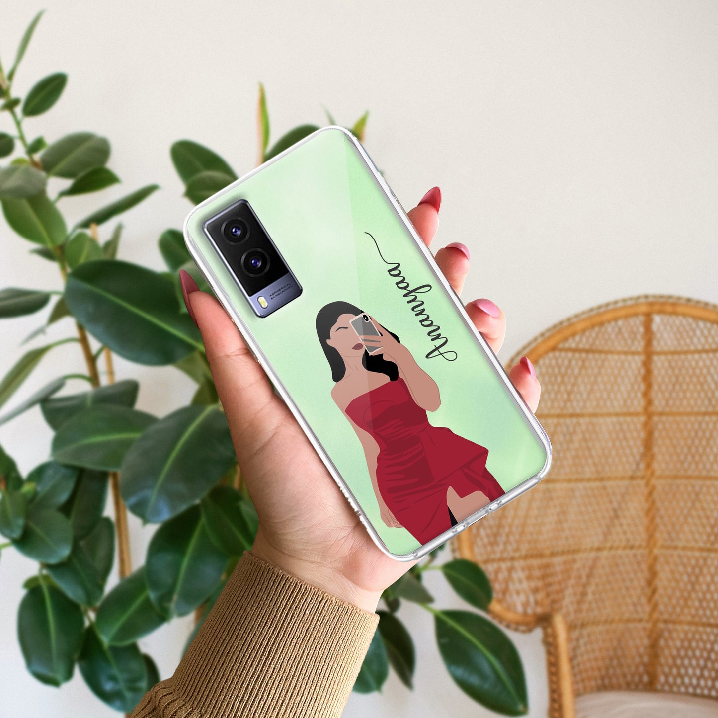 Scarlet Selfie Customize Transparent Silicon Case For Vivo ShopOnCliQ