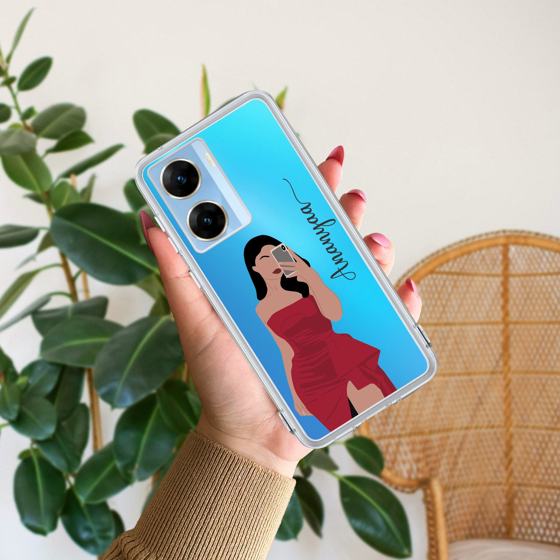 Scarlet Selfie Customize Transparent Silicon Case For Vivo ShopOnCliQ