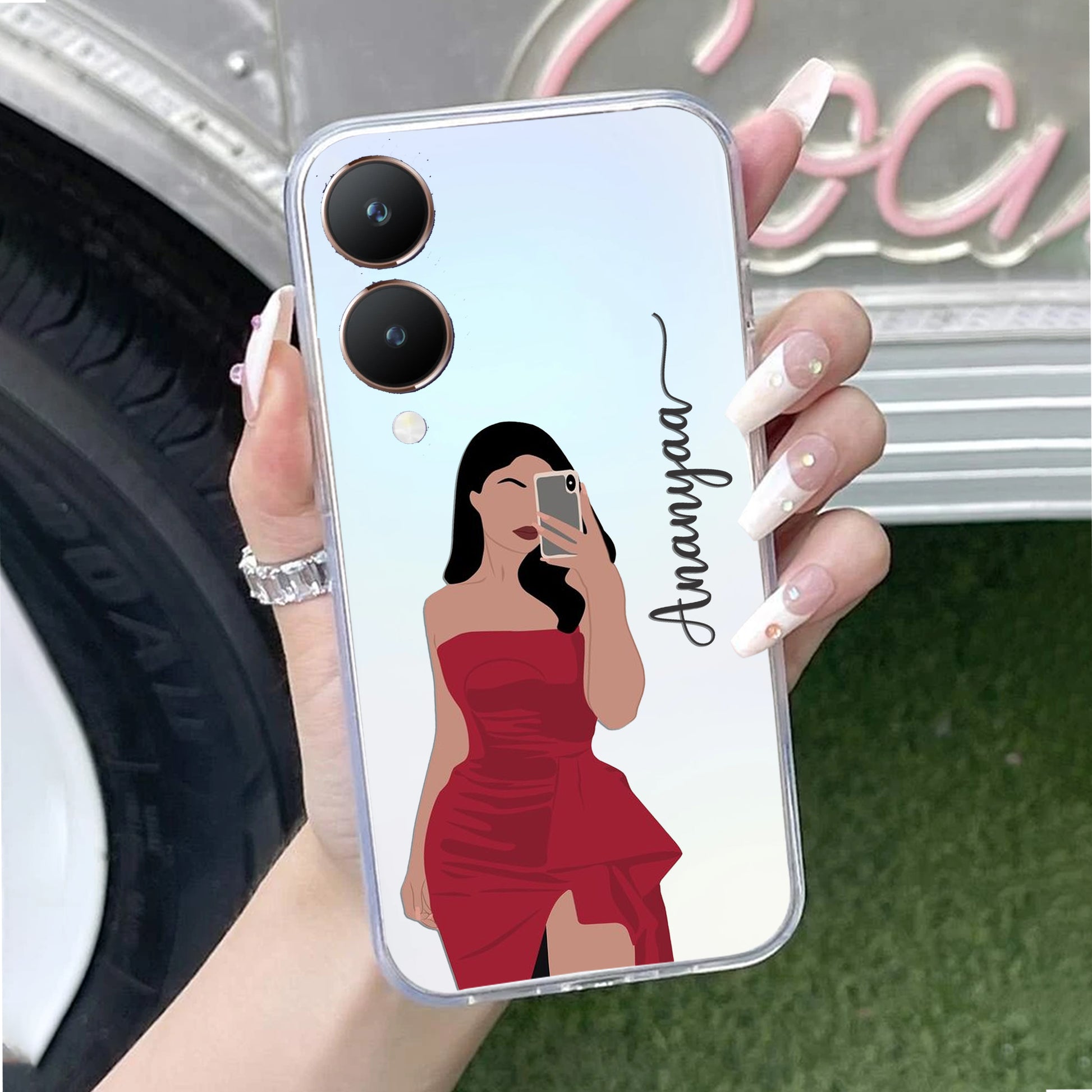 Scarlet Selfie Customize Transparent Silicon Case For Vivo ShopOnCliQ