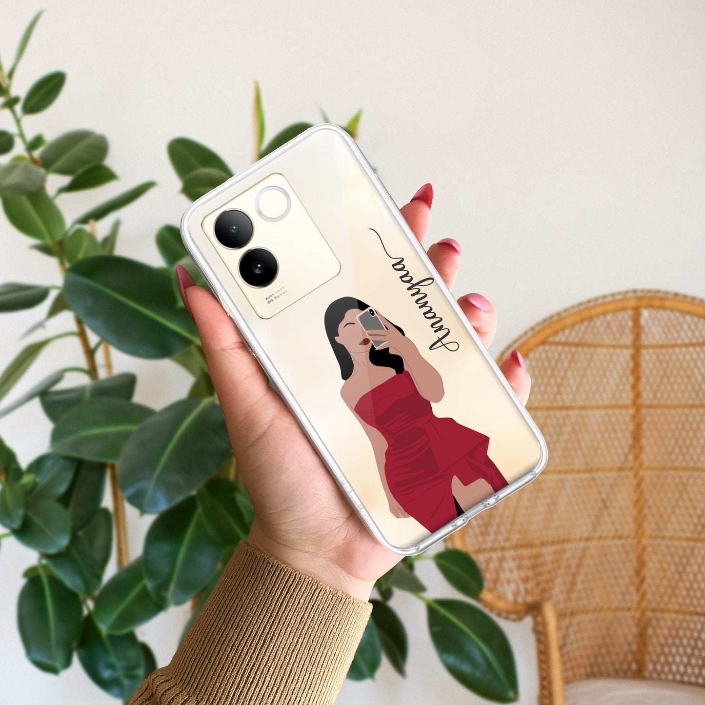 Scarlet Selfie Customize Transparent Silicon Case For Vivo ShopOnCliQ