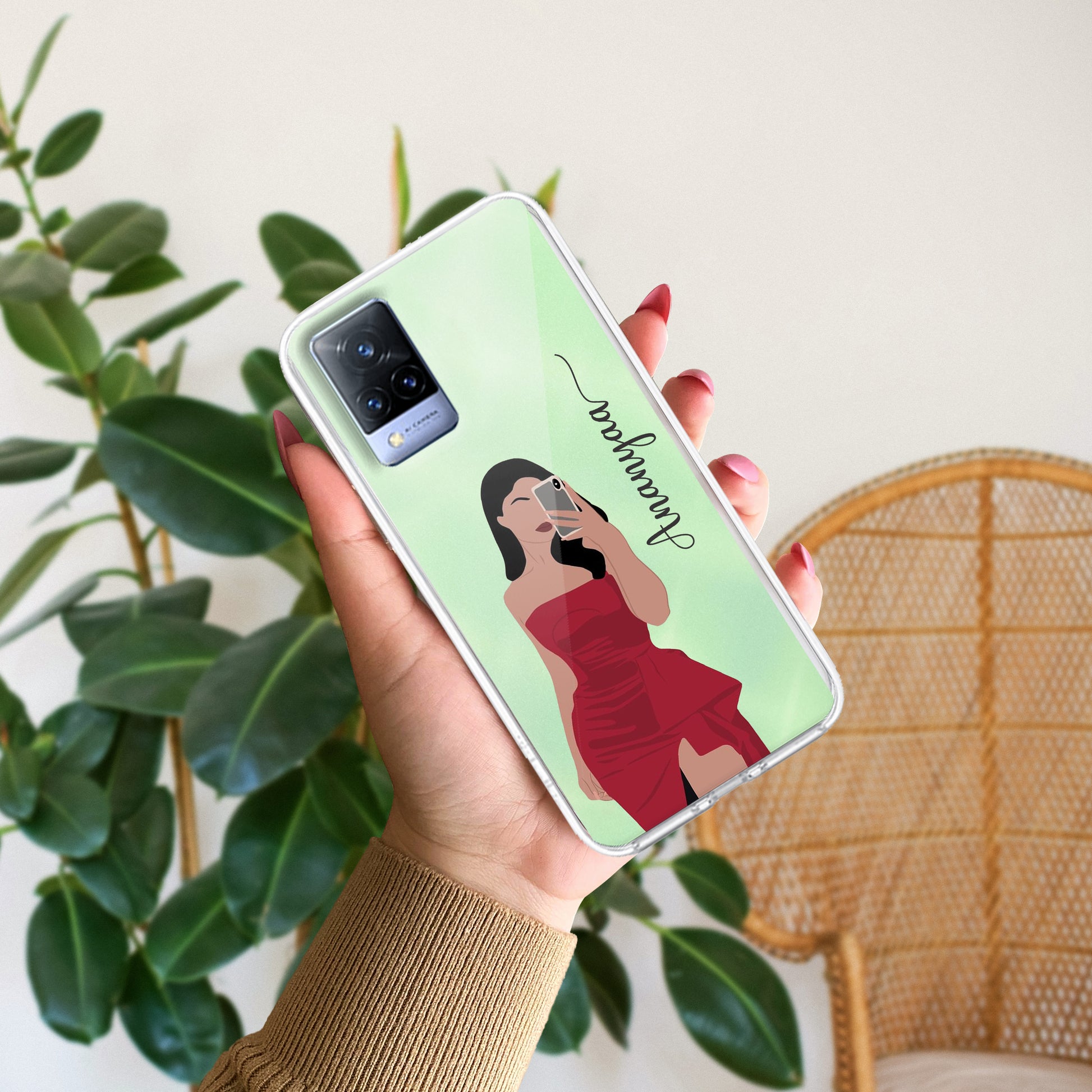 Scarlet Selfie Customize Transparent Silicon Case For Vivo ShopOnCliQ