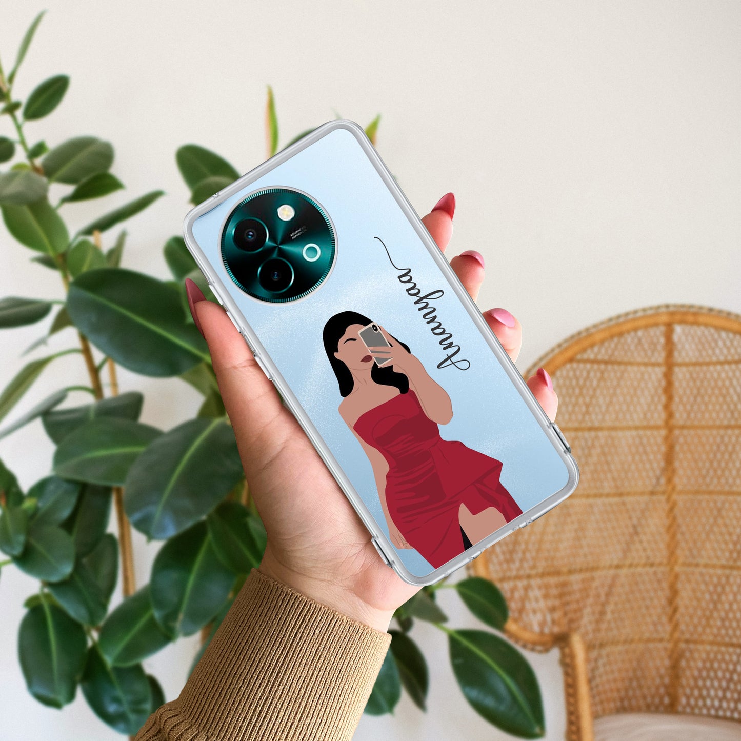 Scarlet Selfie Customize Transparent Silicon Case For Vivo ShopOnCliQ