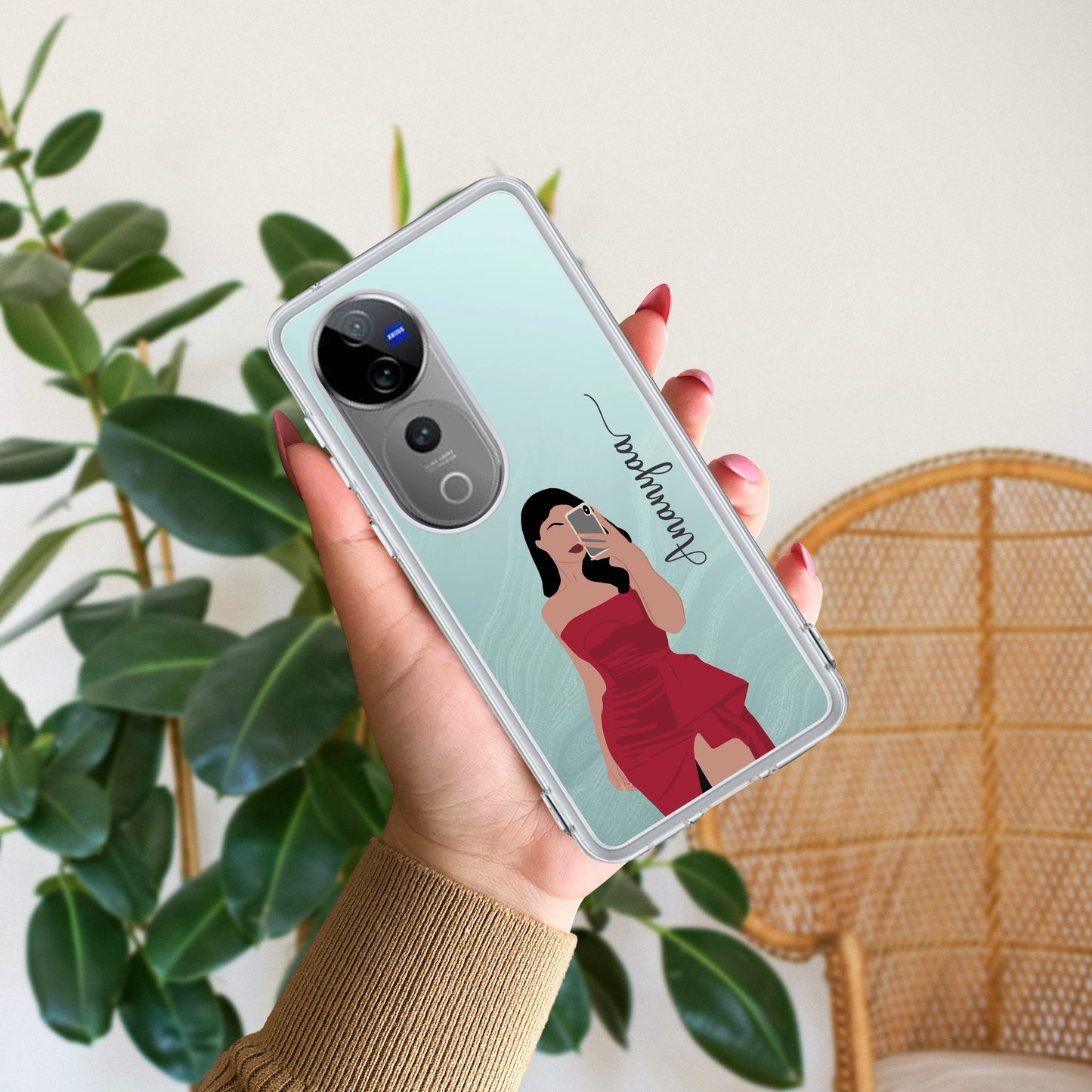 Scarlet Selfie Customize Transparent Silicon Case For Vivo ShopOnCliQ