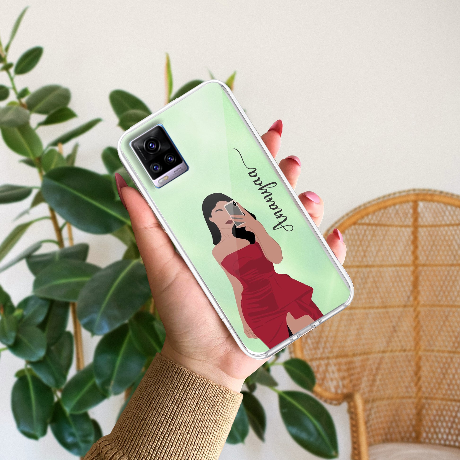 Scarlet Selfie Customize Transparent Silicon Case For Vivo ShopOnCliQ