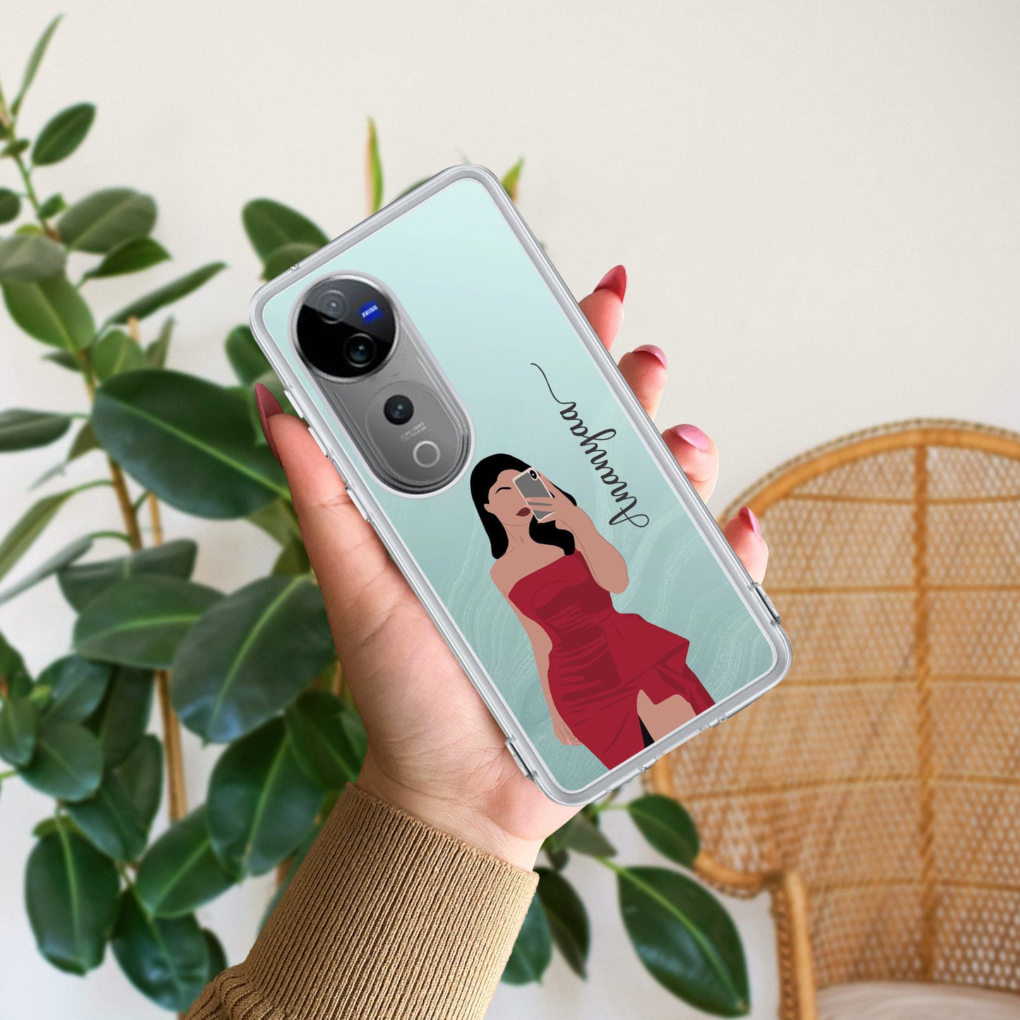 Scarlet Selfie Customize Transparent Silicon Case For Vivo ShopOnCliQ