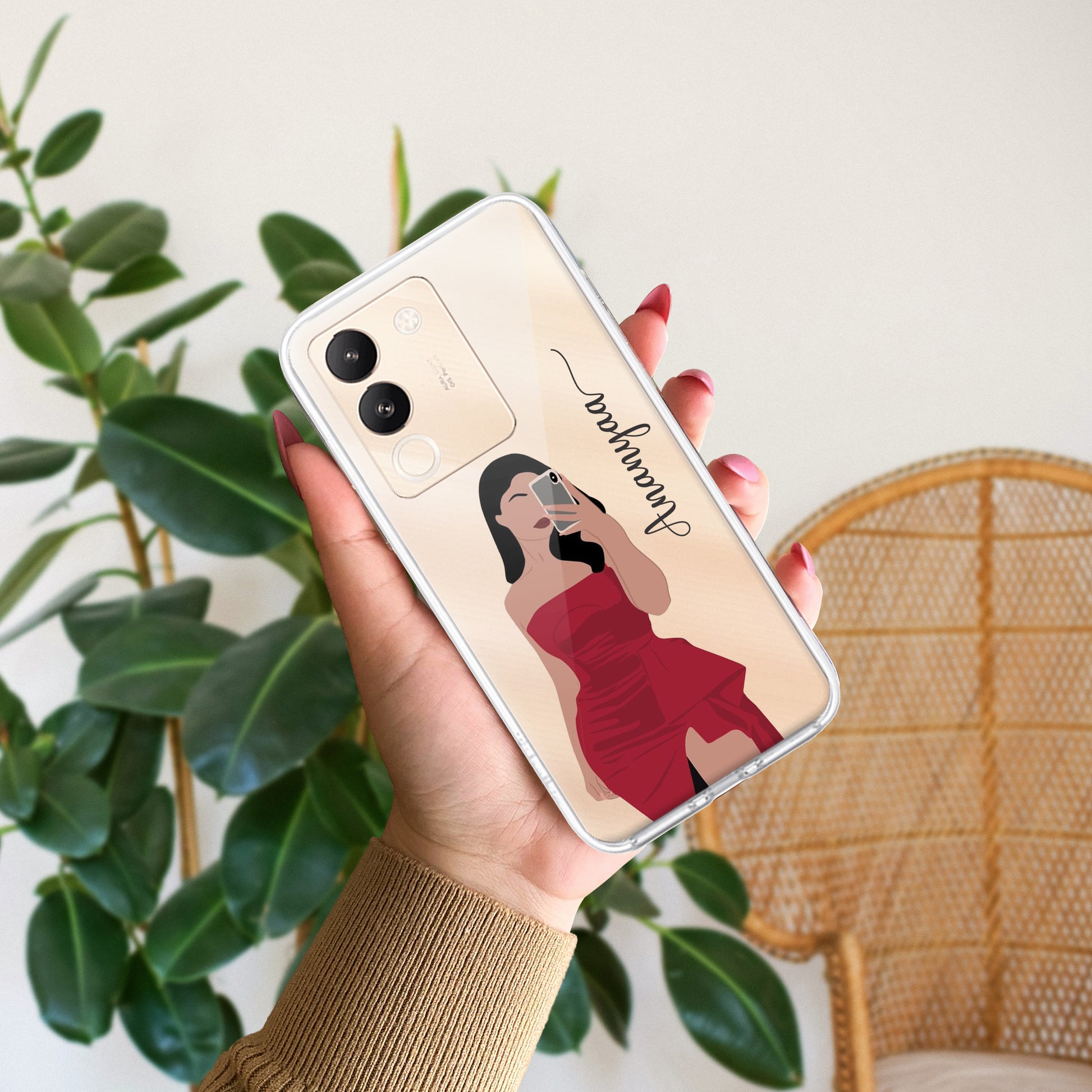 Scarlet Selfie Customize Transparent Silicon Case For Vivo ShopOnCliQ