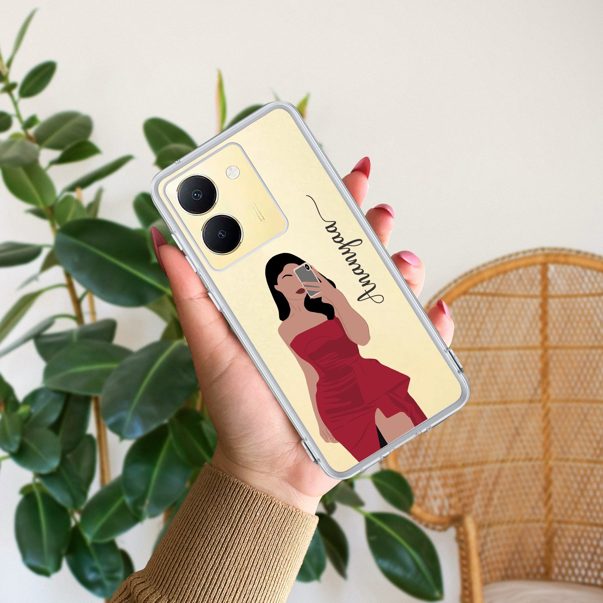 Scarlet Selfie Customize Transparent Silicon Case For Vivo ShopOnCliQ