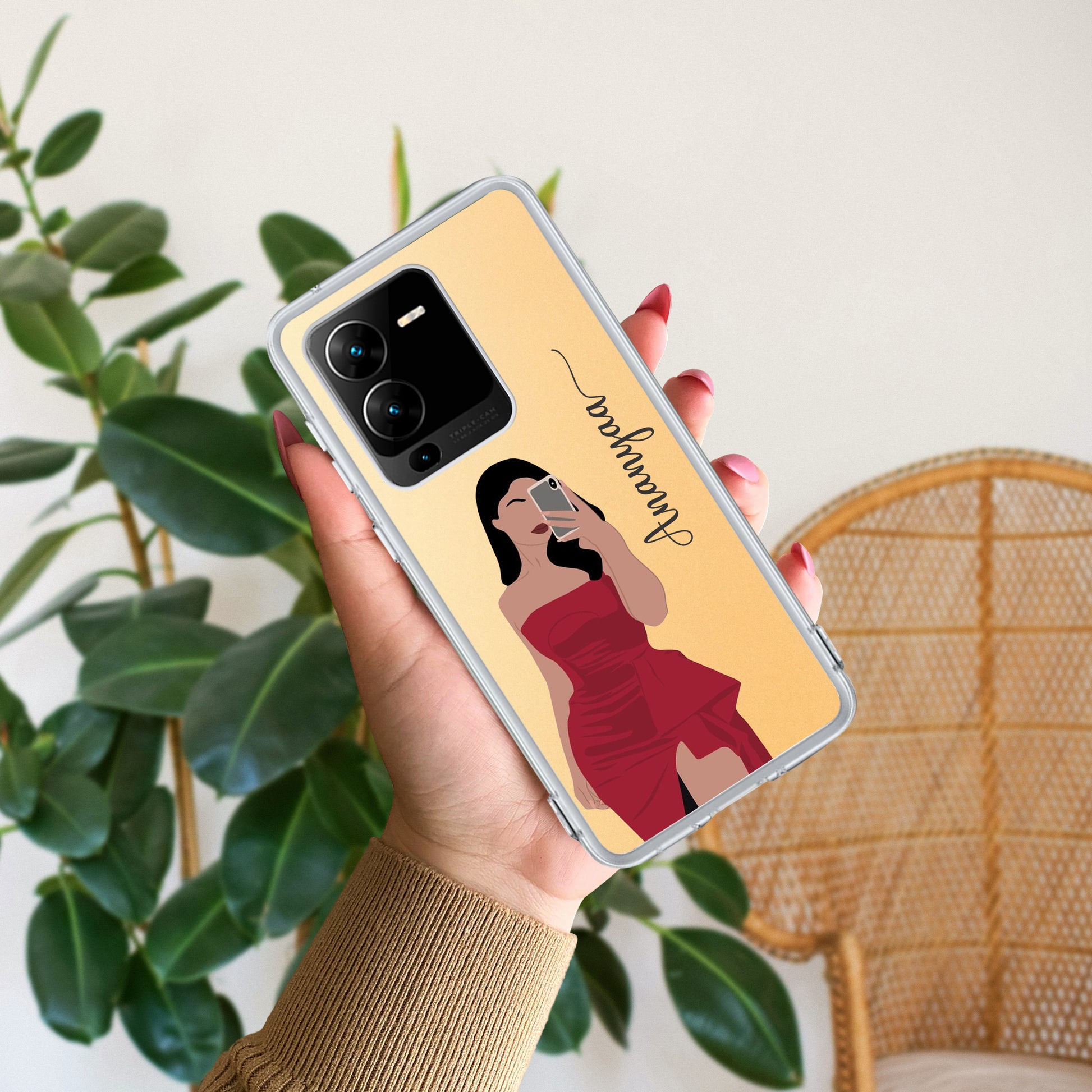 Scarlet Selfie Customize Transparent Silicon Case For Vivo ShopOnCliQ