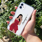 Scarlet Selfie Customize Anti Yellow Clear Case For iPhone 11