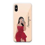 Scarlet Selfie Customize Transparent Silicon Case For iPhone 14 Pro Max