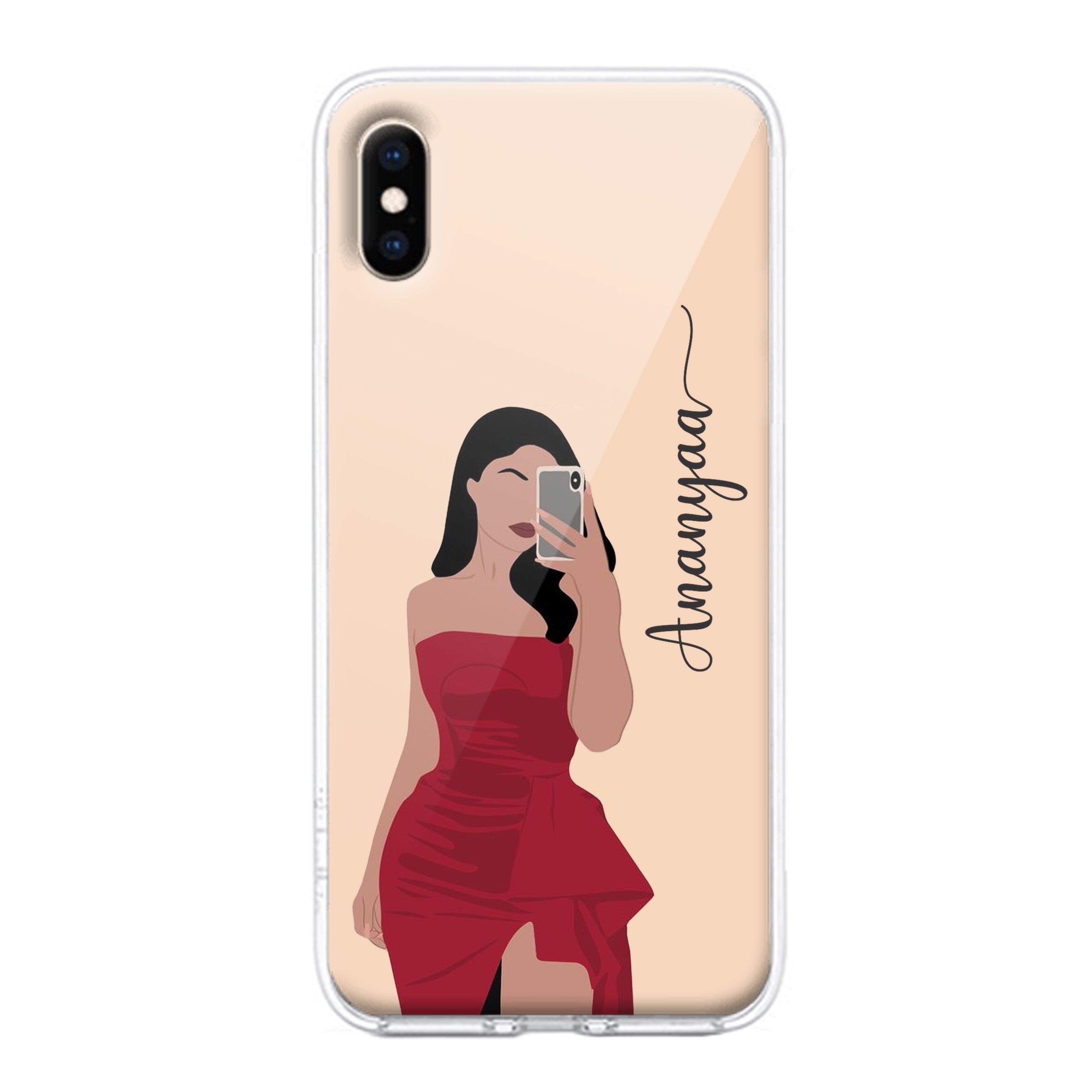 Scarlet Selfie Customize Transparent Silicon Case For iPhone - ShopOnCliQ