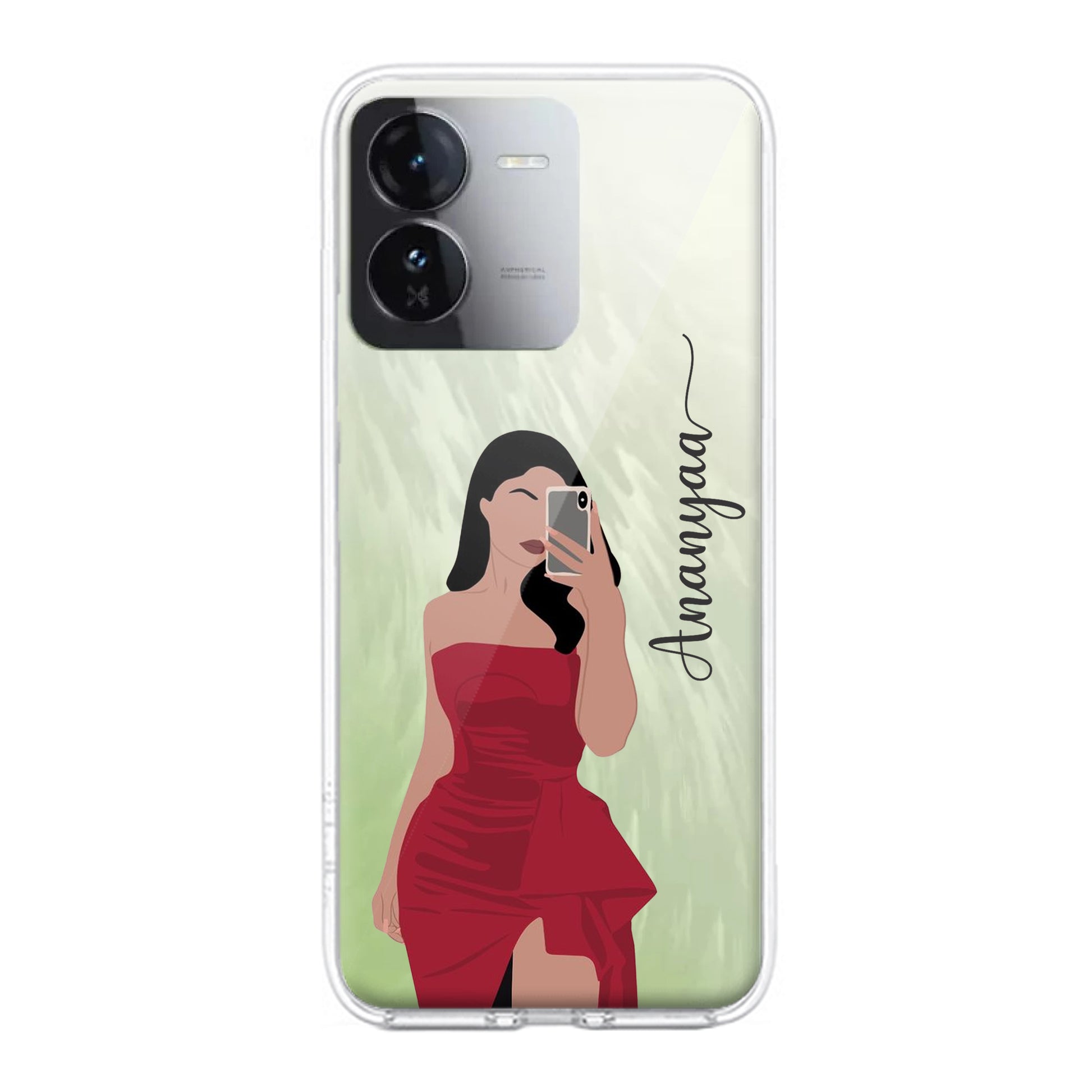 Scarlet Selfie Customize Transparent Silicon Case For iQOO ShopOnCliQ