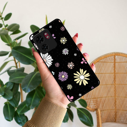 Seamless Floral Glossy Metal Case Cover For Motorola ShopOnCliQ