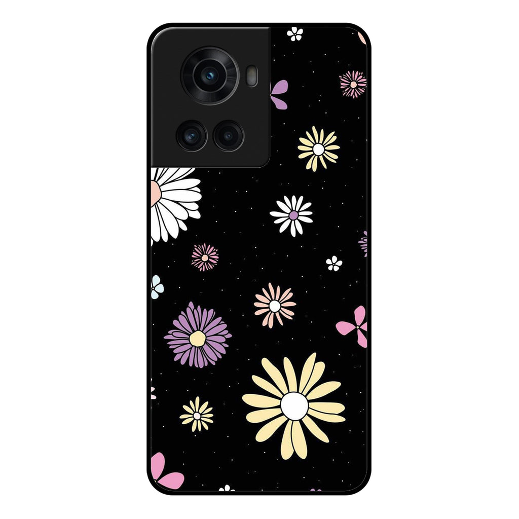Seamless Floral Glossy Metal Case Cover For OnePlus - ShopOnCliQ