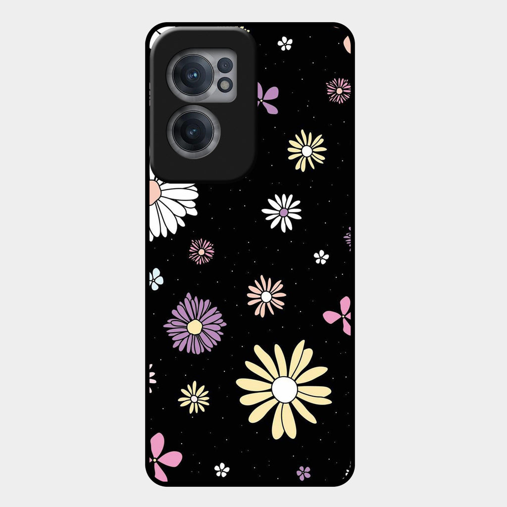 Seamless Floral Glossy Metal Case Cover For OnePlus - ShopOnCliQ