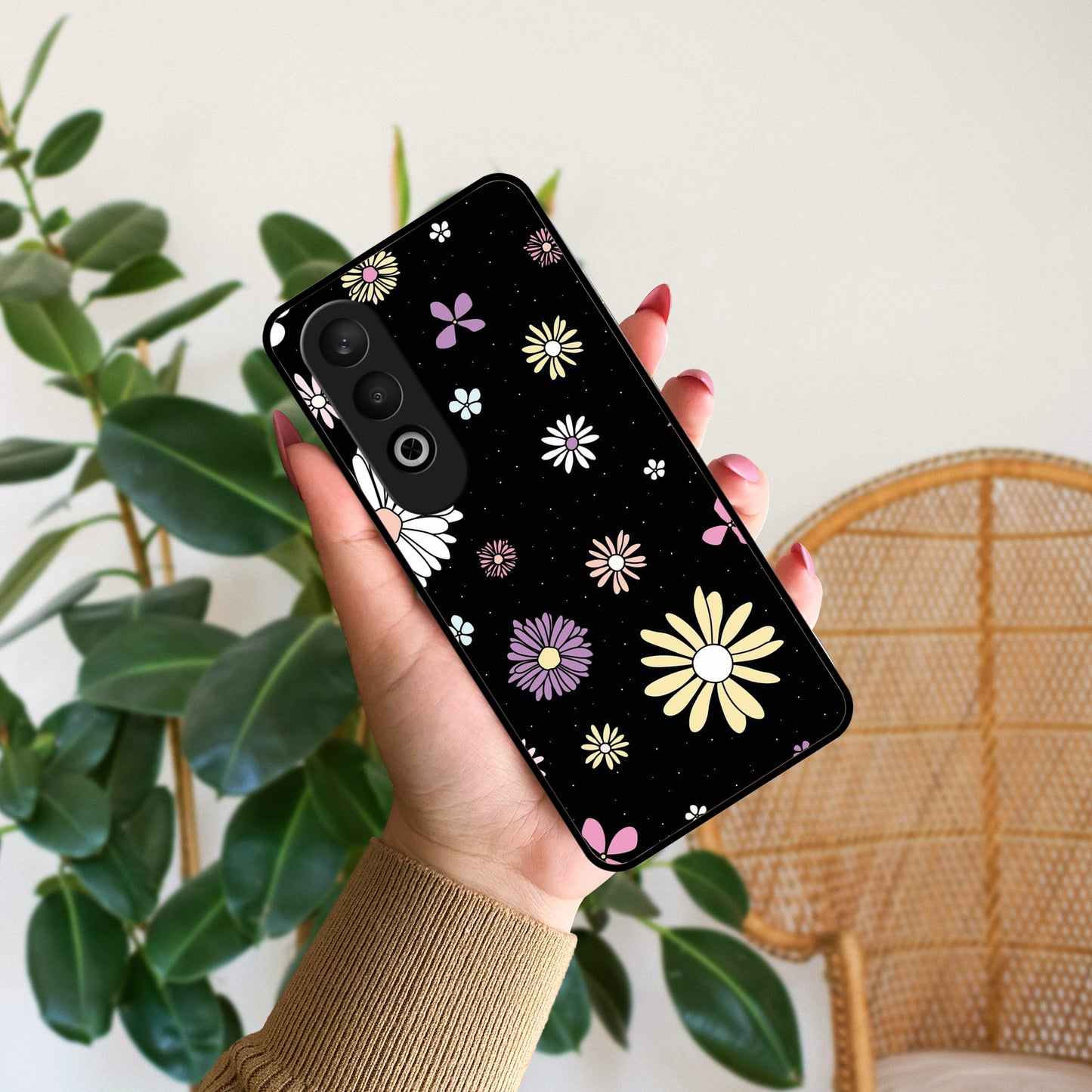 Seamless Floral Glossy Metal Case Cover For OnePlus ShopOnCliQ