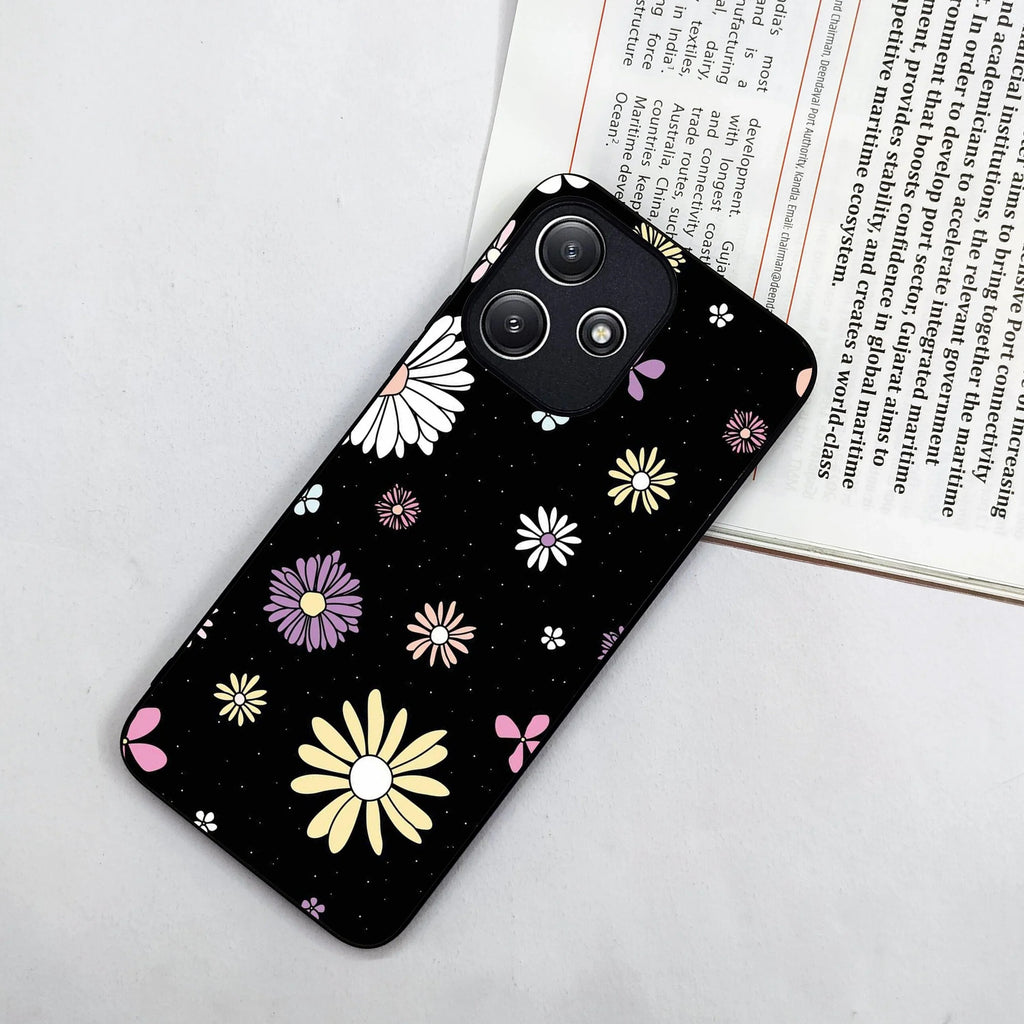 Seamless Floral Glossy Metal Case Cover For Redmi - ShopOnCliQ