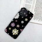 Seamless Floral Glossy Metal Case Cover For Redmi - ShopOnCliQ