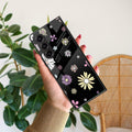 Seamless Floral Glossy Metal Case Cover For Samsung - ShopOnCliQ