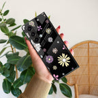 Seamless Floral Glossy Metal Case Cover For Samsung - ShopOnCliQ