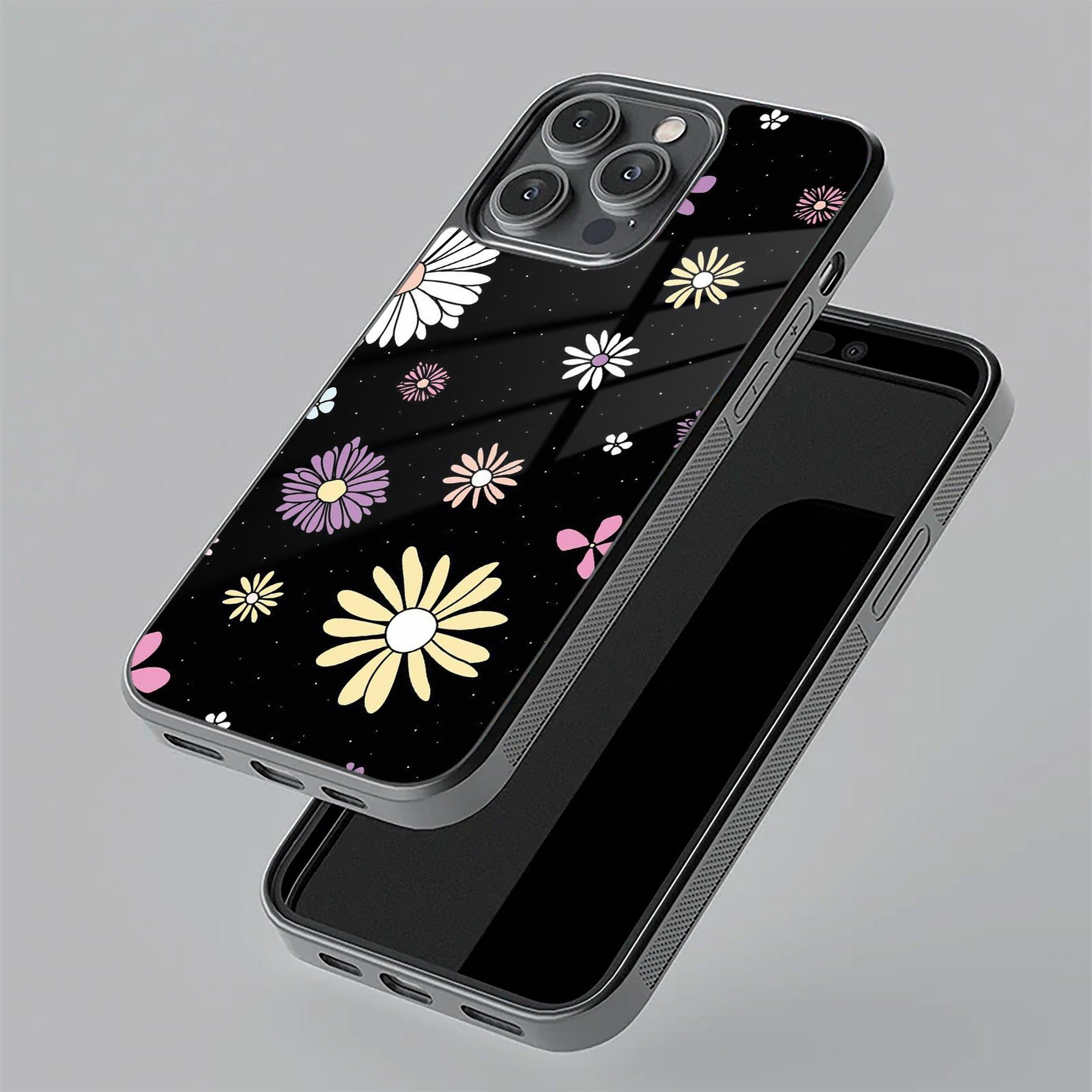 Seamless Floral Print Glass Case Cover For Poco - ShopOnCliQ